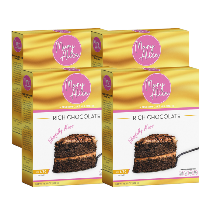 Mary Alice Rich Chocolate Cake Mix 4pk Bundle