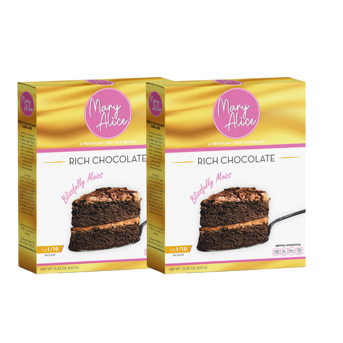 Mary Alice Rich Chocolate Cake Mix 2pk Bundle - *SALE* - BUY 2PK  GET ONE BOX FREE