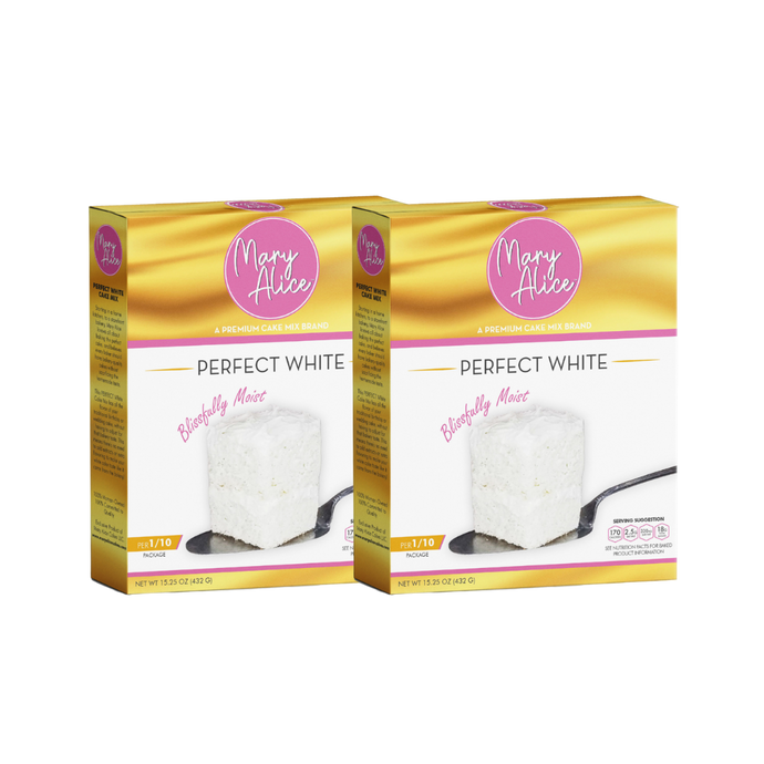 Mary Alice Perfect White Cake Mix 2pk Bundle